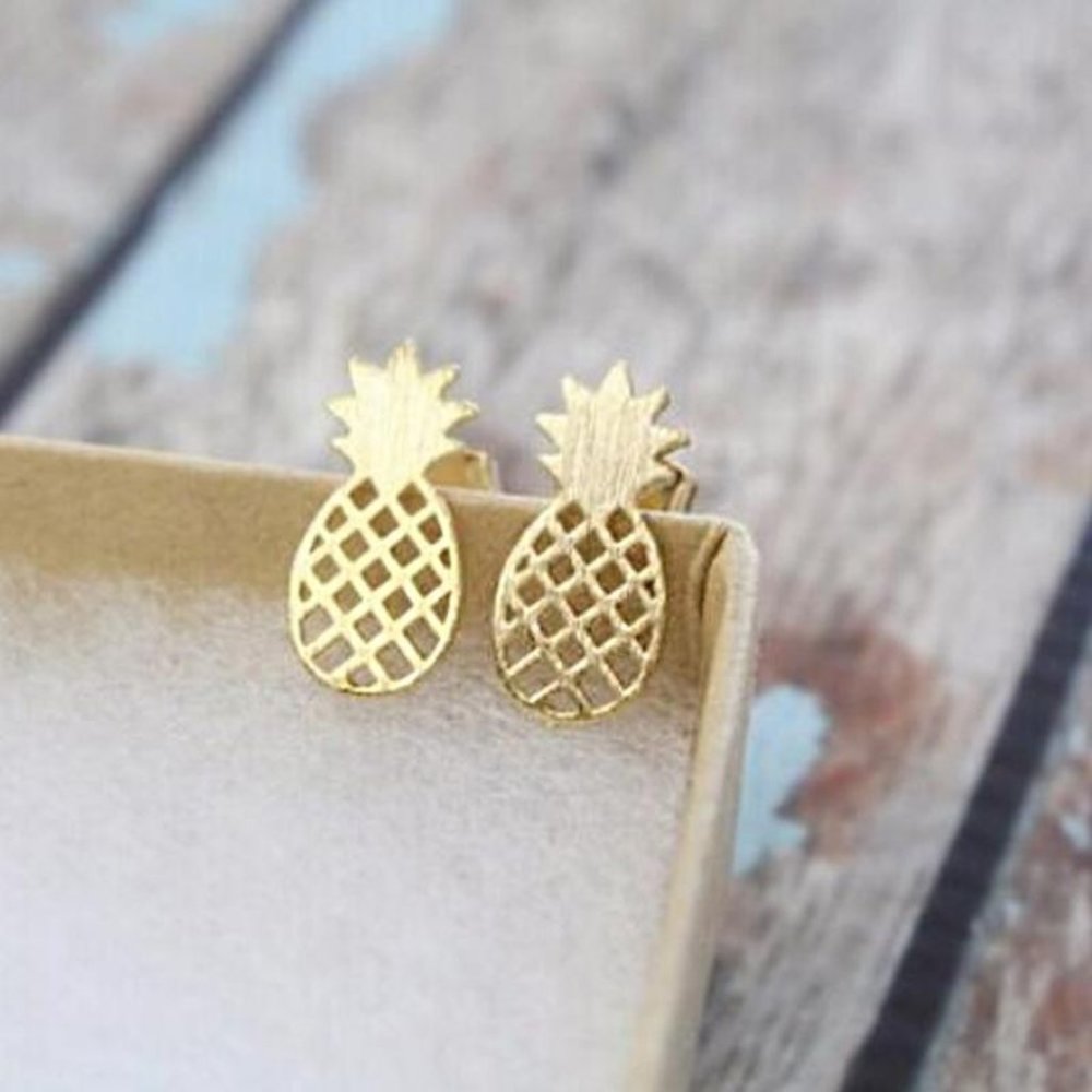 💎✨ Pinapple Earrings - Picture 5 of 5